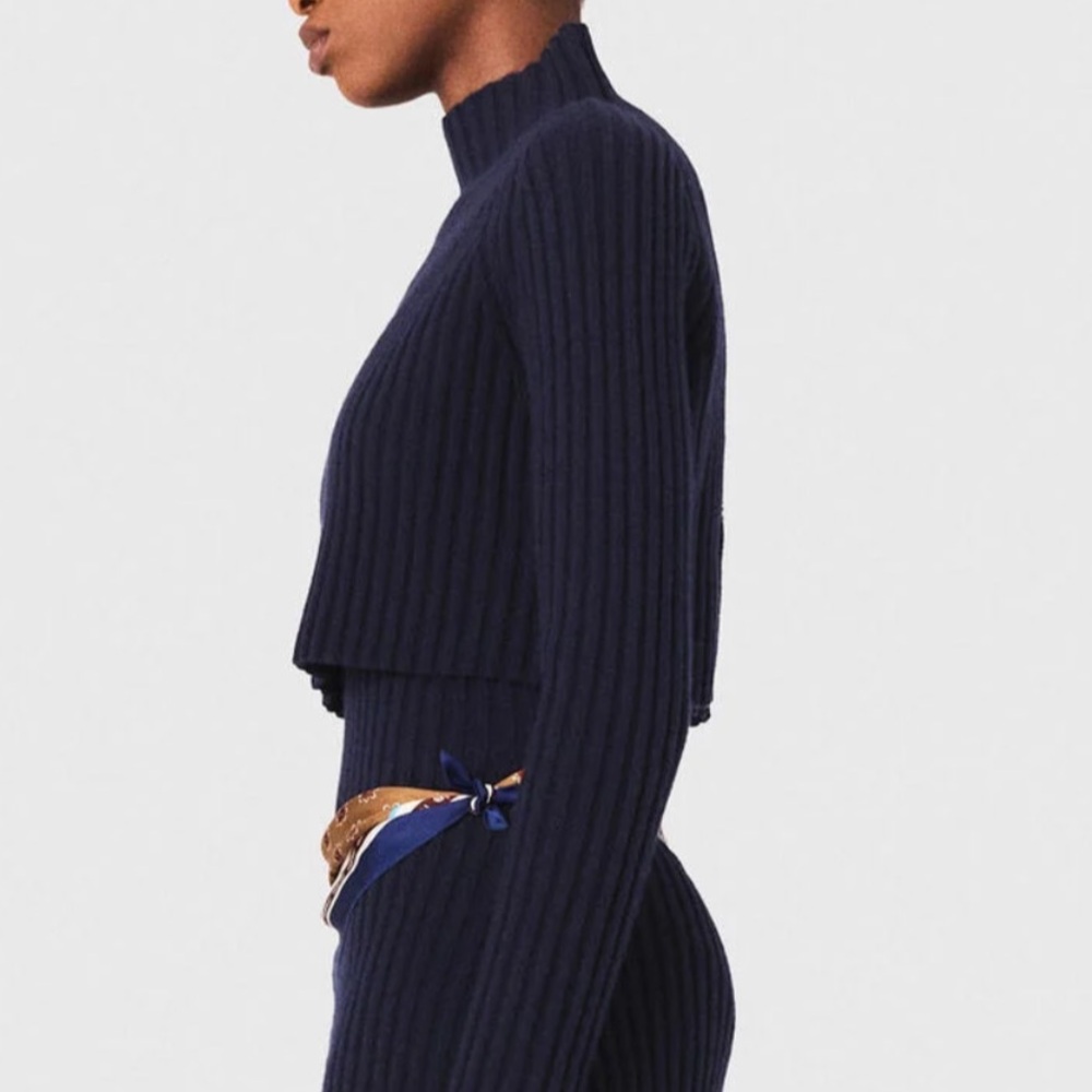 Maje NWT size 34 Crop Sweater - Picture 3 of 9